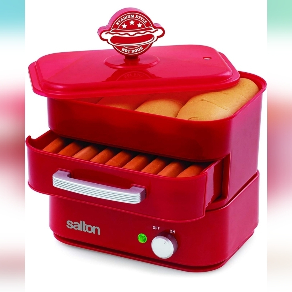 Salton Red Hot Dog Steamer - Picture 3 of 5
